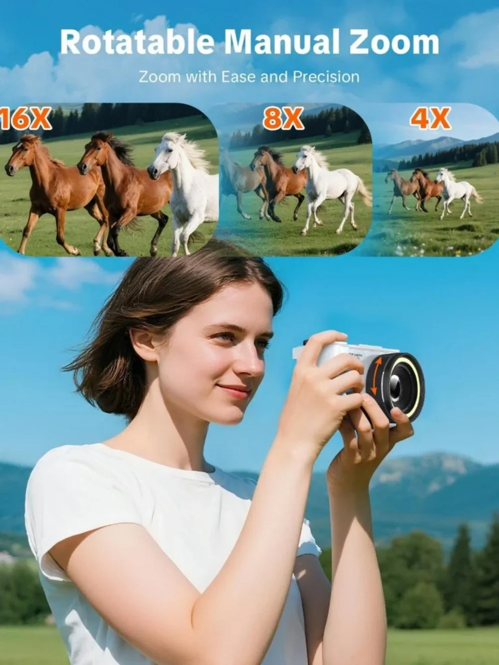 4K Digital Camera with Flip Screen | 64MP Vlogging & Photography for Kids
